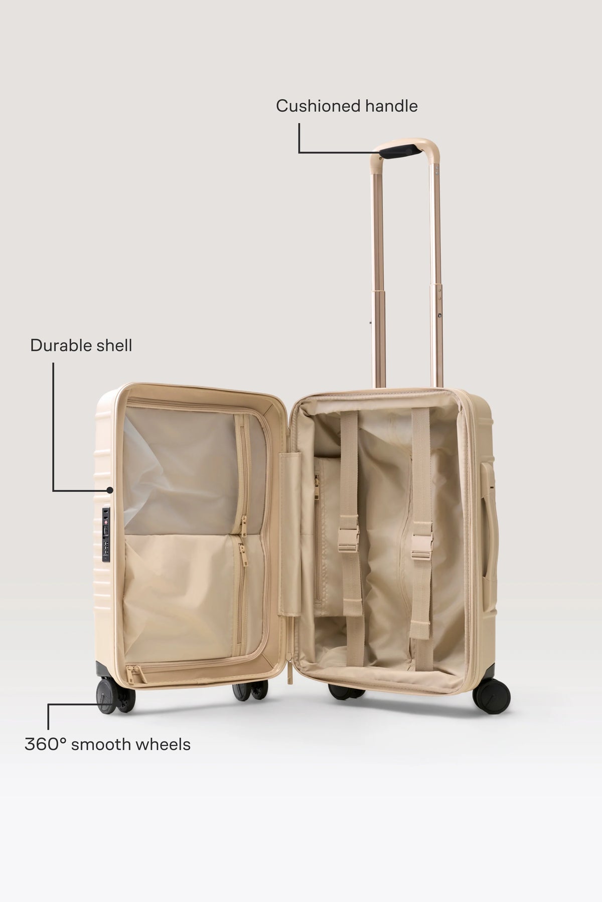 The Carry-On Roller in Beige